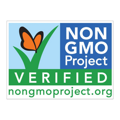 Non-GMO certification icon for Zing Bars